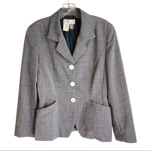 Synonyme de Georges Rech Vintage 100% New Wool Blazer Made in France Size 6 US